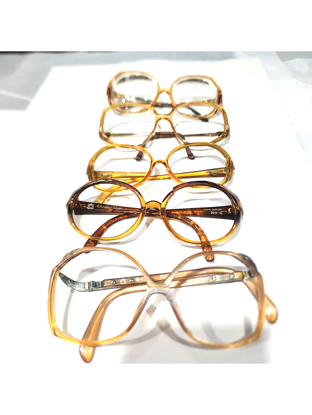 Christian Dior Vintage lot of 5 Women Eyeglasses Broken